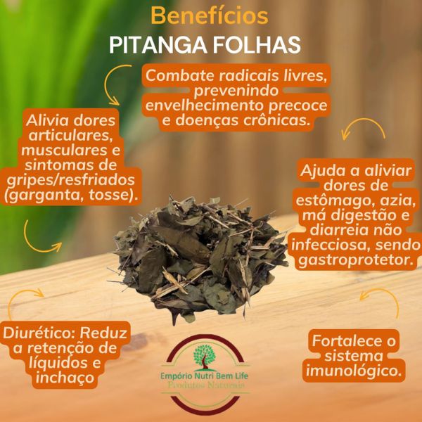 PITANGA FOLHAS PARA CH� - (EUGENIA UNIFLORA)